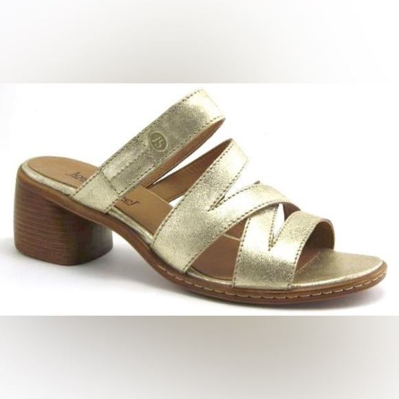 Josef Seibel Juna 04 Strappy Gold Block Heel Sandal, 7.5 - Picture 10 of 11